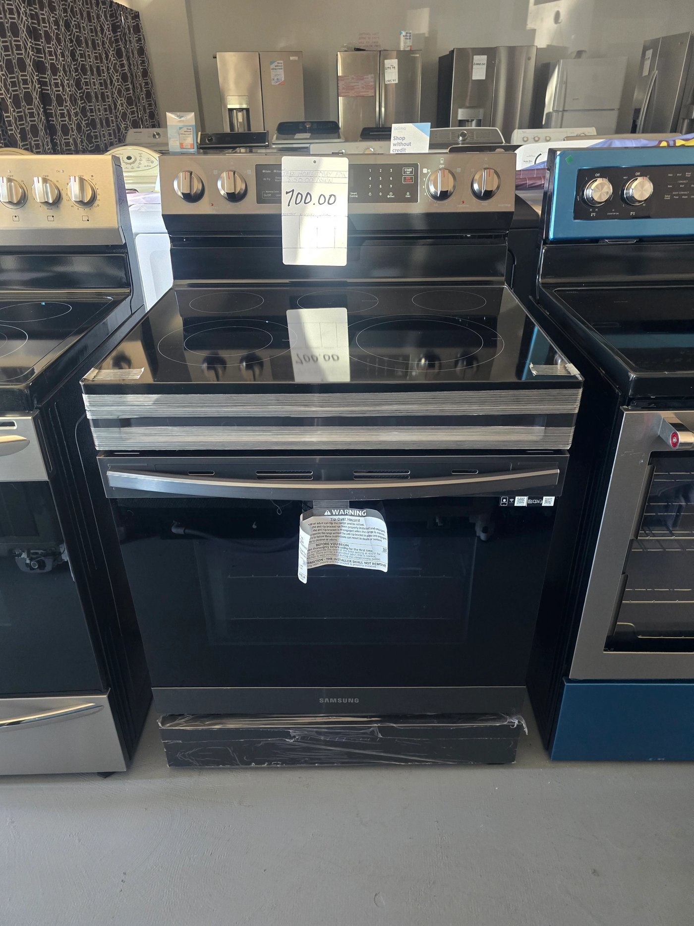 Stove top oven range